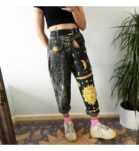 Casual Joker Pants Letter Printed Loose Feet Shorts HF2312-03-03