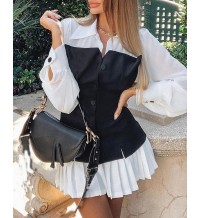 Off-the-shoulder waist-strap suit vest HF0612-02-03