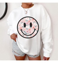 Hirsionsan Retro Washed Long Sleeve Women T Shirt Loose Over HF2702-02-02