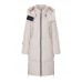 DIY Beige Stand Collar Warm Loose Winter Duck Down down coat