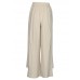 Blue Dandelion Wide Leg Linen Pants Summer Cotton Outfits